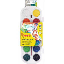 JOVI 830/12 30MM 12 RENK SULU BOYA + FIRÇA